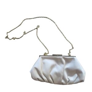 Lulu Townsend Evening Bag Beige Gold Chain Shoulder Bag
